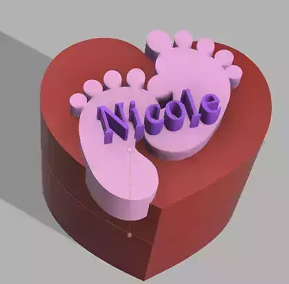 Heart box 3D print model