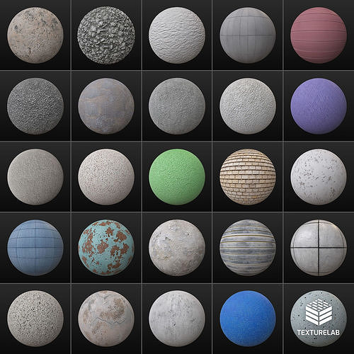 25 PBR Concrete Textures 03 Texture