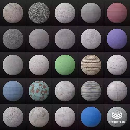 25 PBR Concrete Textures 03