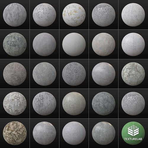 25 PBR Concrete Textures 01 Texture