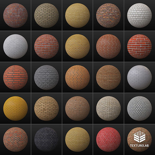 25 PBR Brick Textures 04 Texture