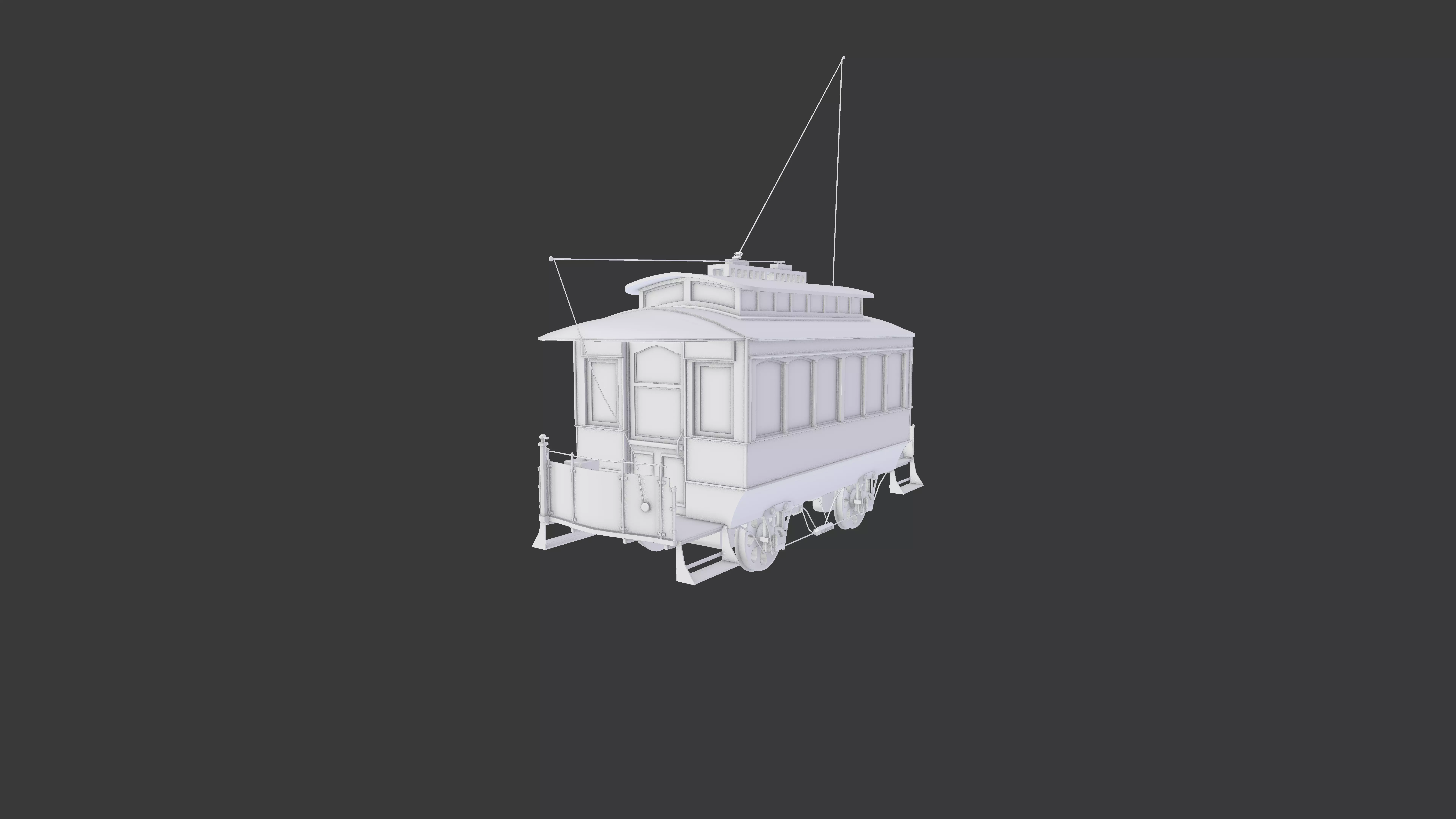 Small Trolley 3D model_0