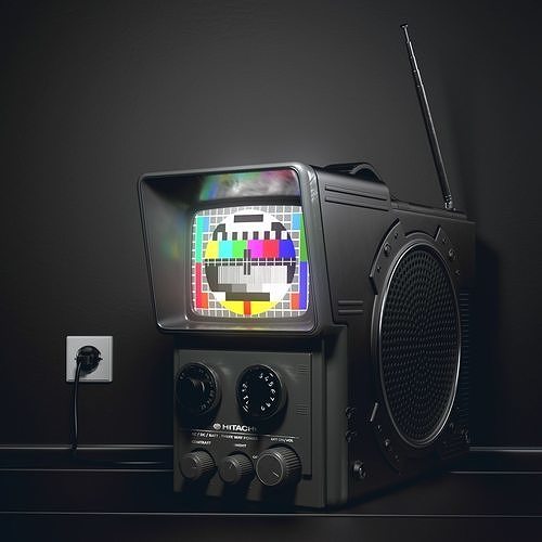 Hitachi Portable TV  3D model