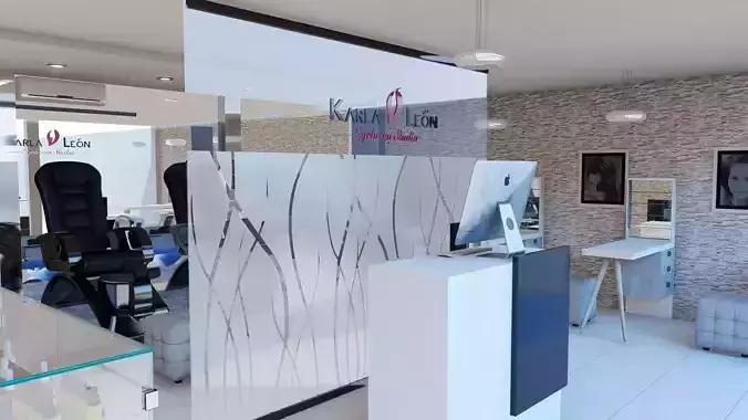 Salon de belleza 3D model