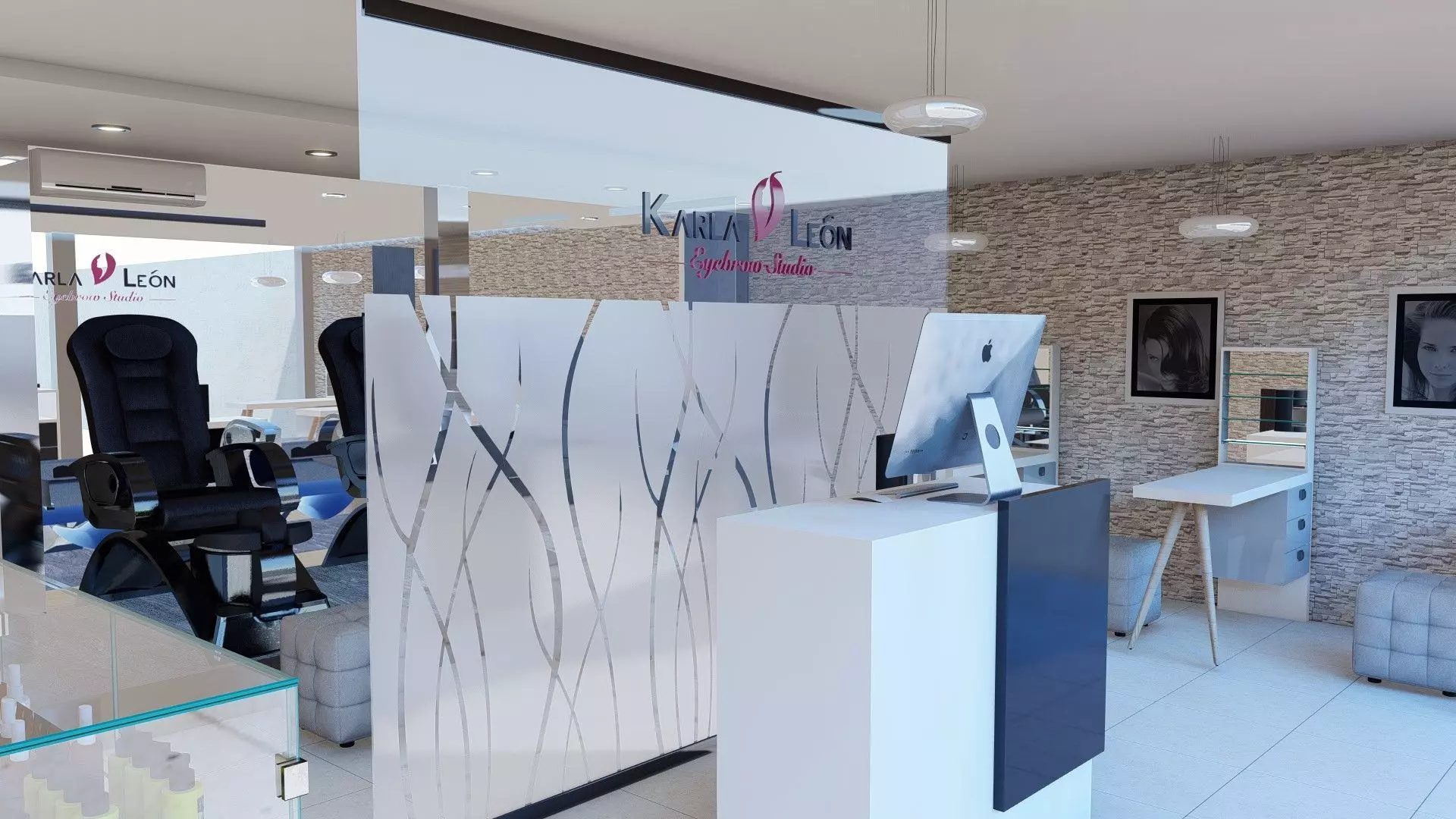 Salon de belleza 3D model