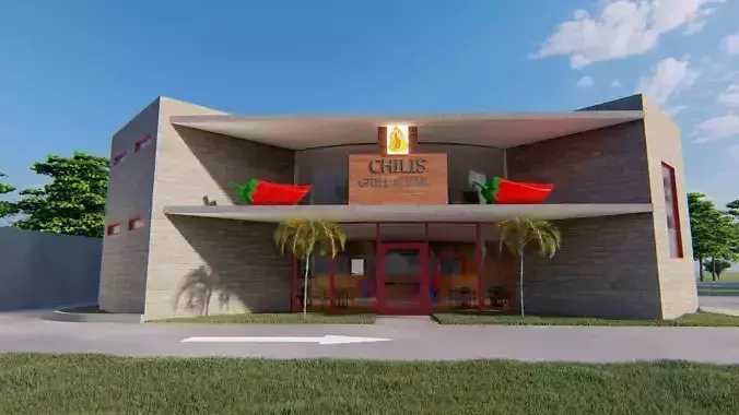 CHILIS building where hotel is located