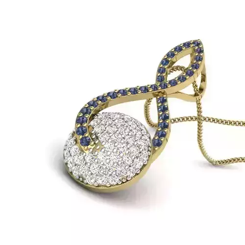 Women pendant 3dm render detail 3D print model