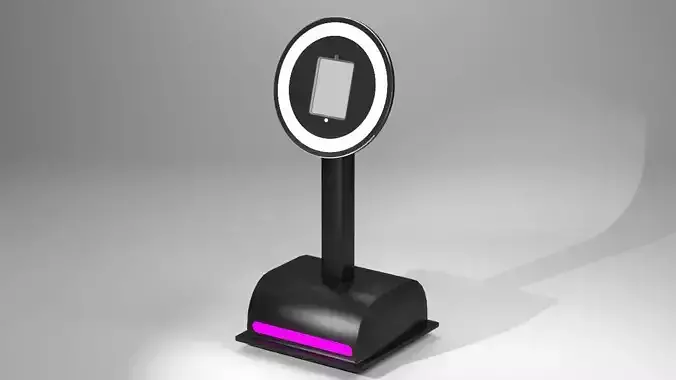 Borne-robot ipad stand with light