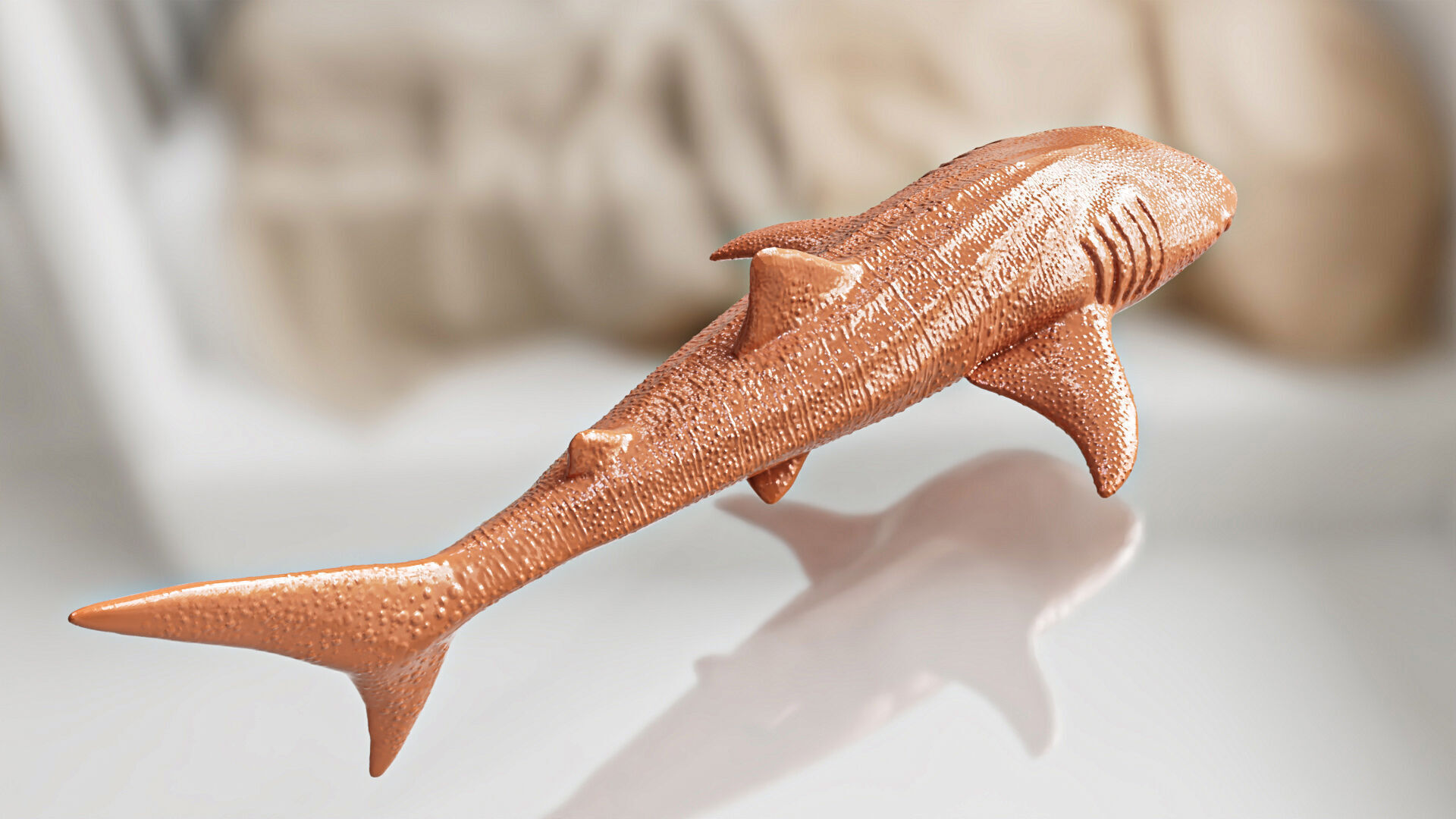 Realistic Whale Shark 3D print model_3