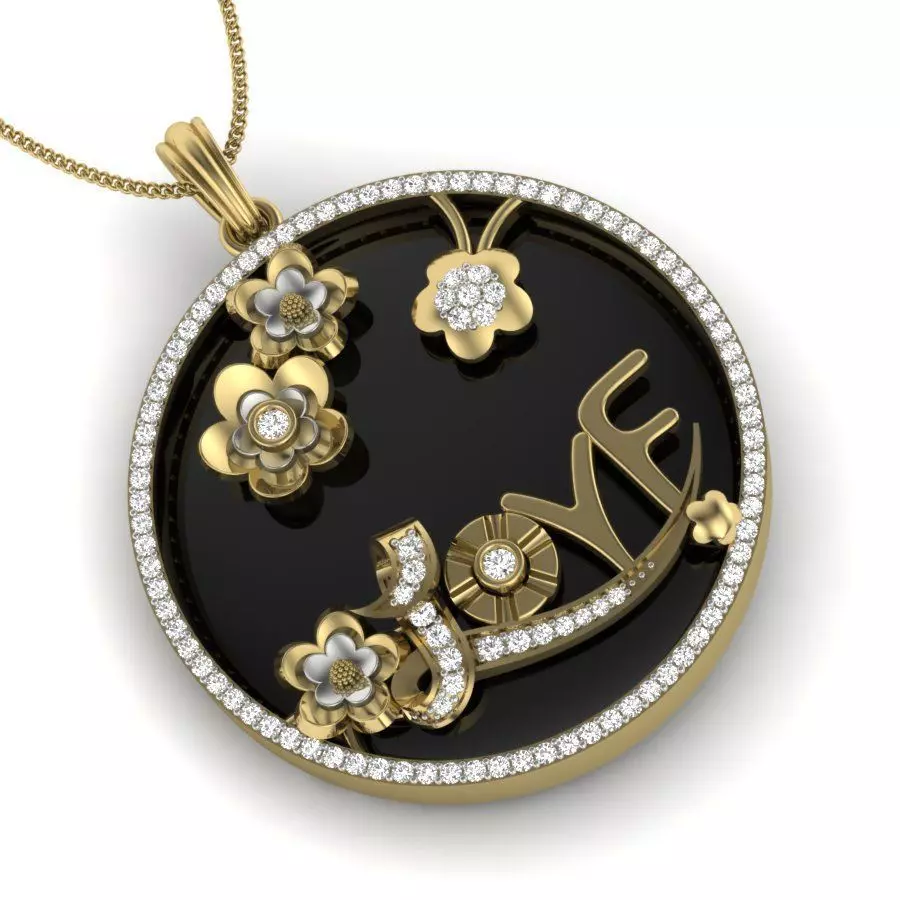 Women pendant 3dm render detail 3D print model 3D print model_0