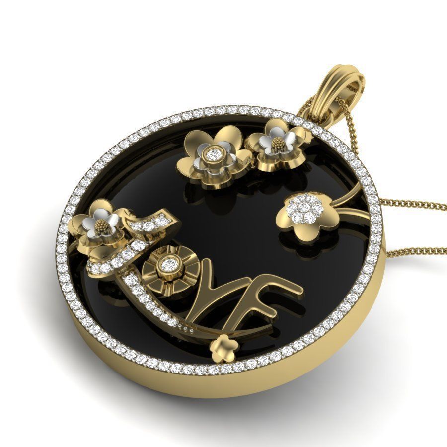 Women pendant 3dm render detail 3D print model 3D print model_1