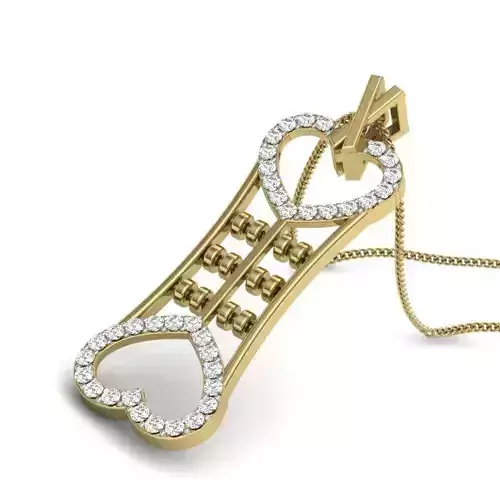 Women pendant 3dm render detail 3D print model