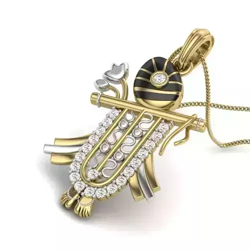 Women pendant 3dm render detail 3D print model