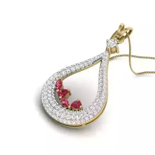 Women pendant 3dm render detail 3D print model