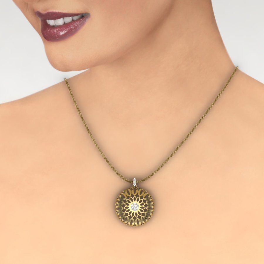 Women pendant 3dm render detail 3D print model 3D print model_1