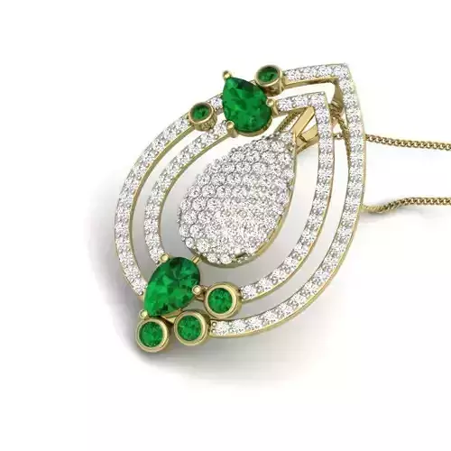 Women pendant 3dm render detail 3D print model