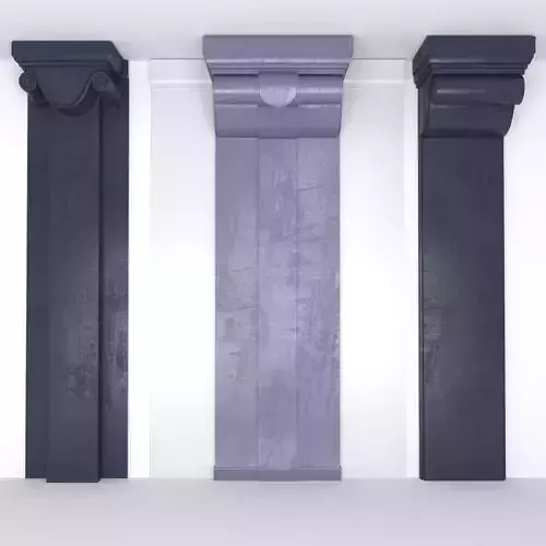 Ancient columns with volute