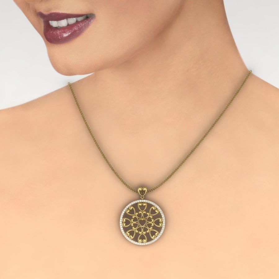 Women pendant 3dm render detail 3D print model 3D print model_1