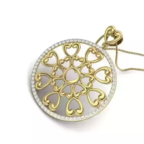 Women pendant 3dm render detail 3D print model