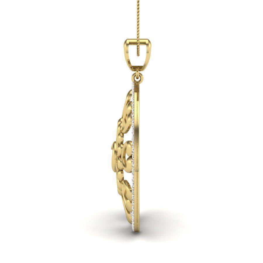 Women pendant 3dm render detail 3D print model 3D print model_5