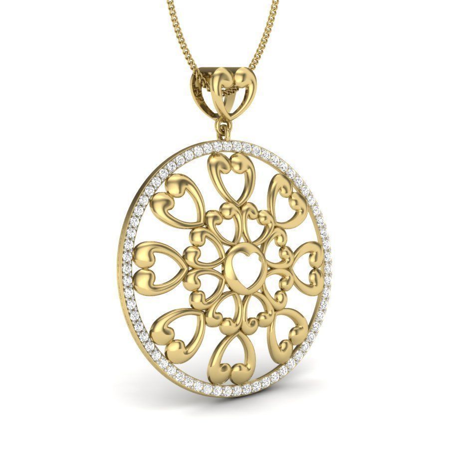 Women pendant 3dm render detail 3D print model 3D print model_3