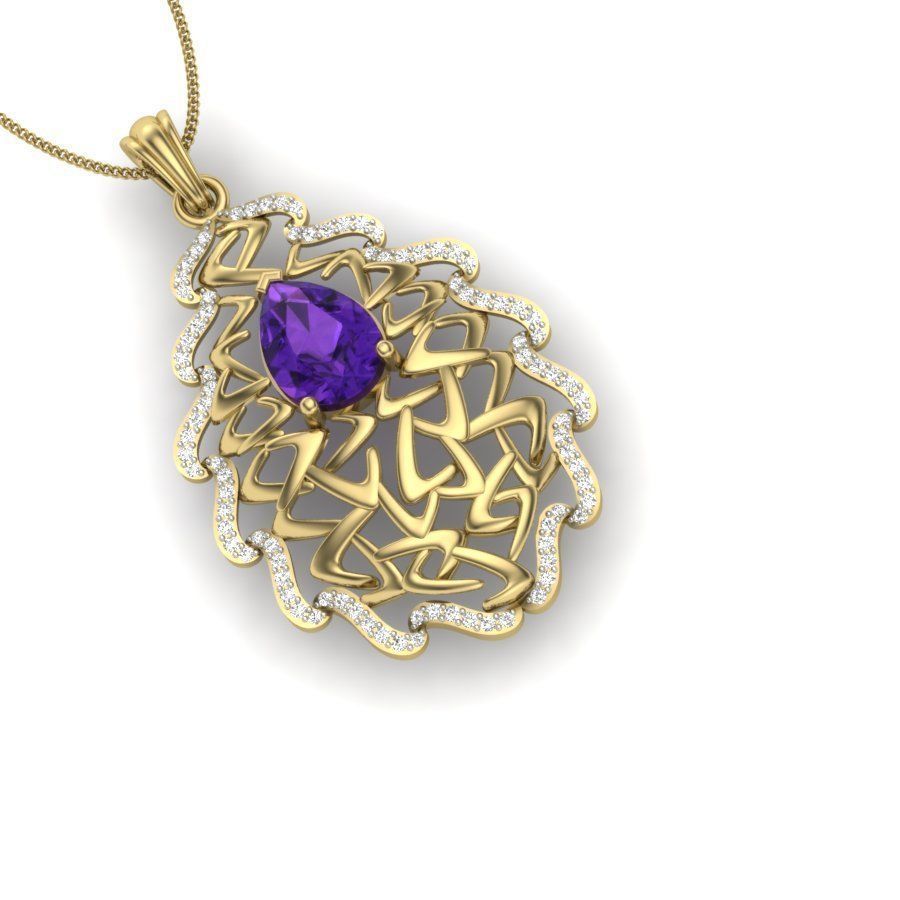 Women pendant 3dm render detail 3D print model 3D print model_3