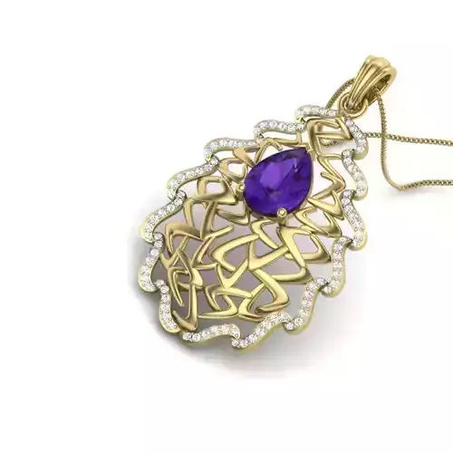 Women pendant 3dm render detail 3D print model