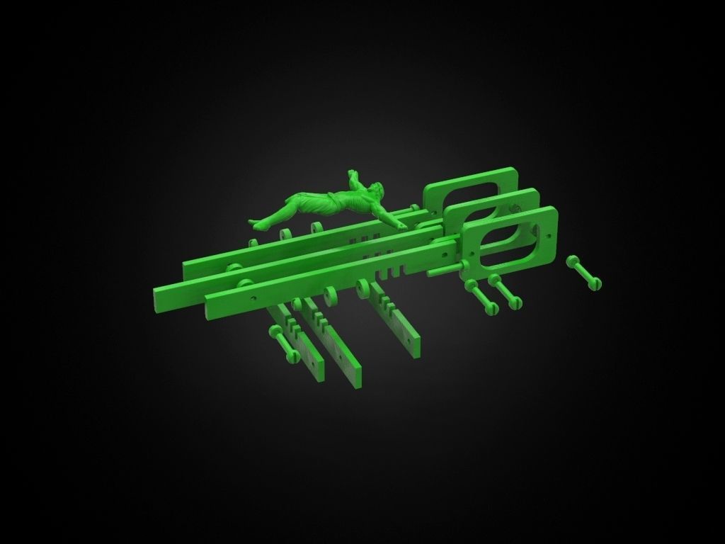 Cross with plates 3D print model_10