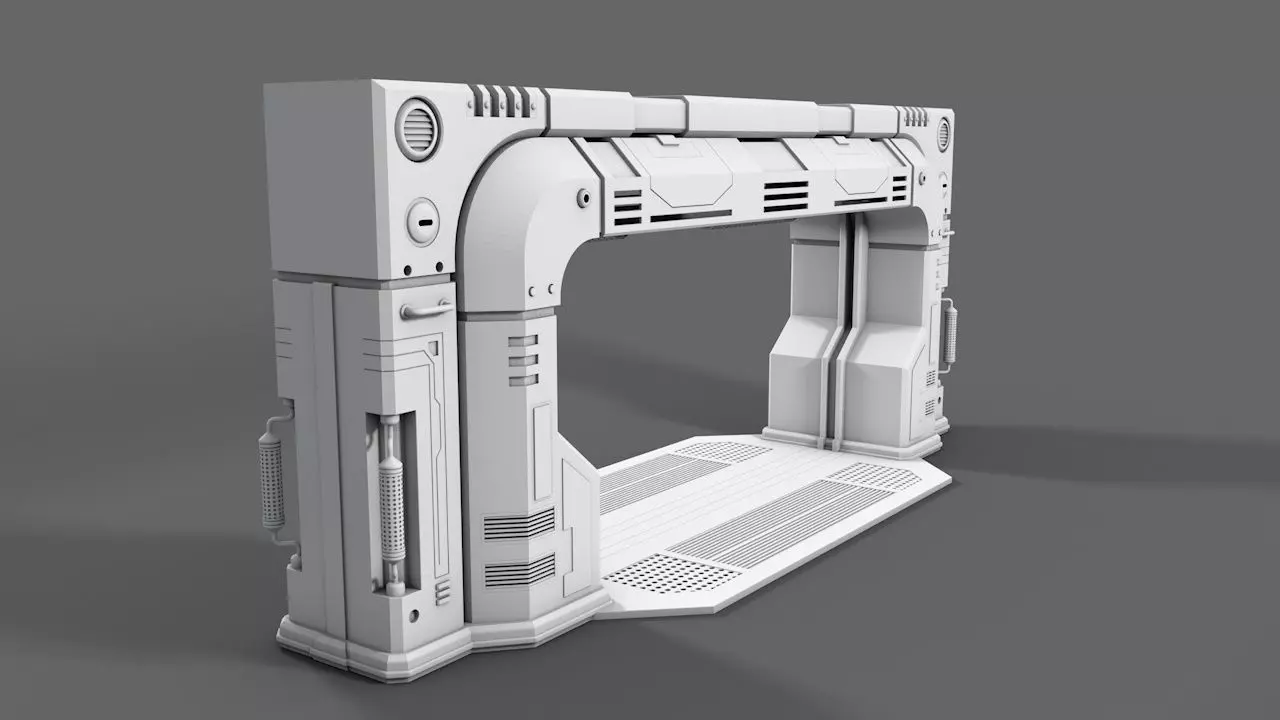 Spacestation Gate 3D model_0