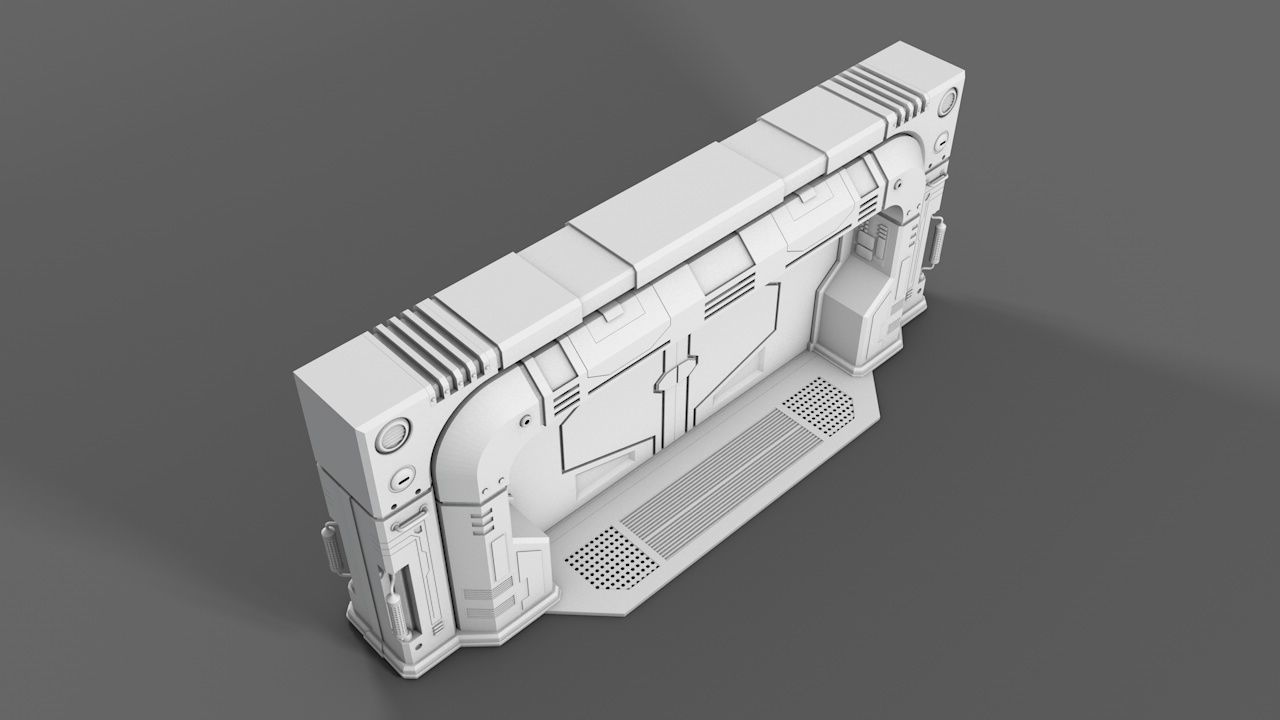 Spacestation Gate 3D model_6