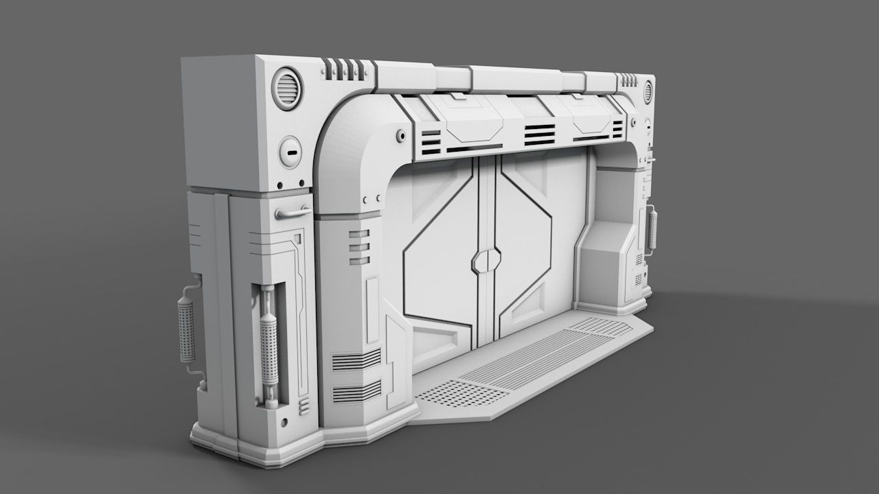 Spacestation Gate 3D model_5