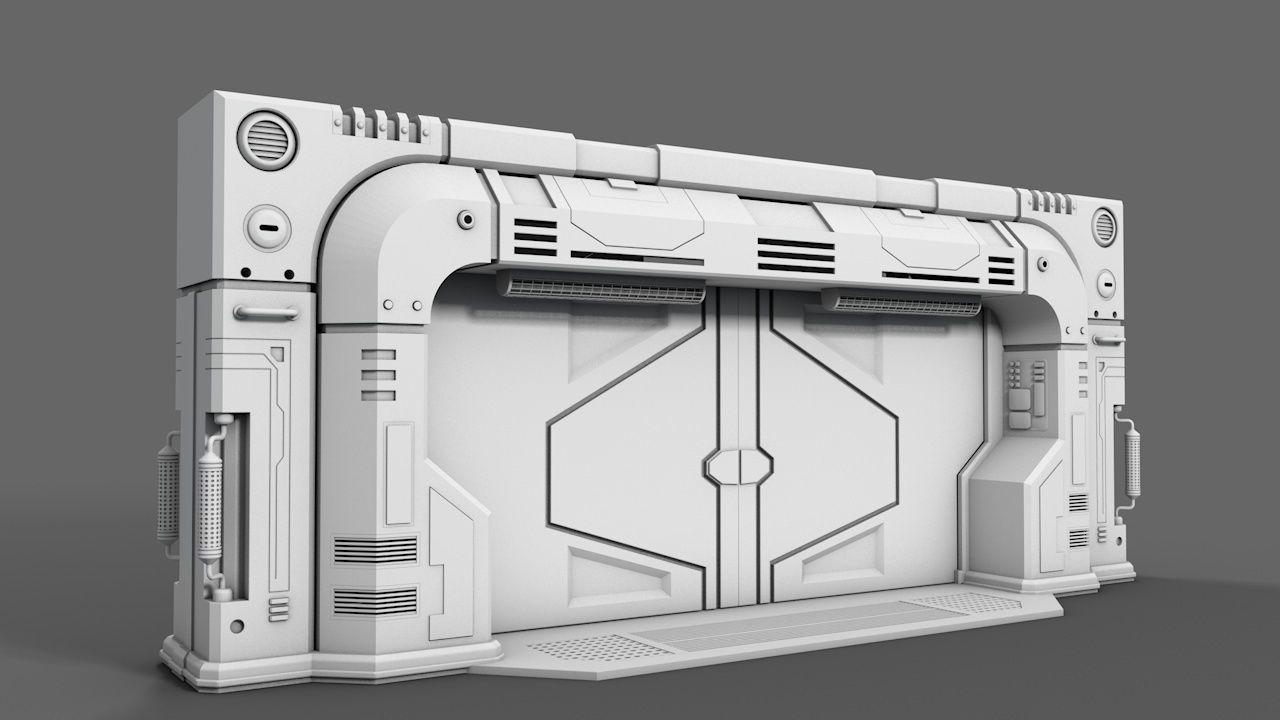 Spacestation Gate 3D model_1