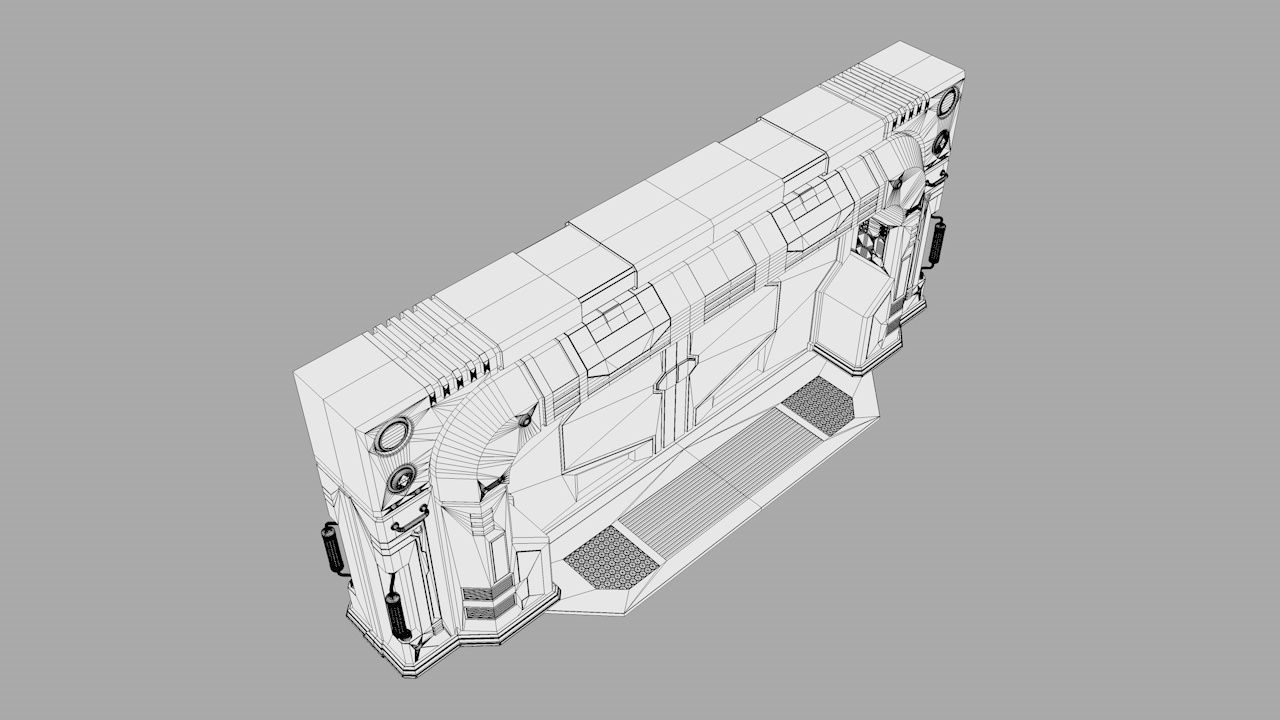 Spacestation Gate 3D model_9