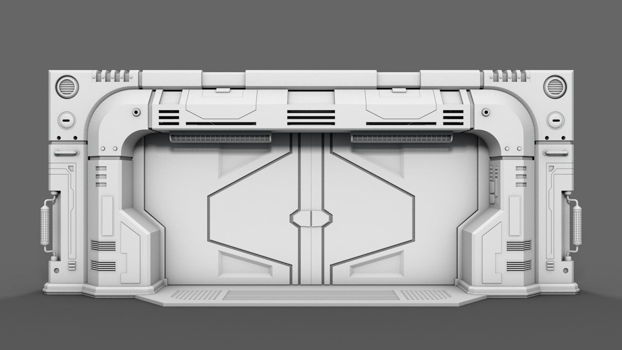 Spacestation Gate 3D model_2