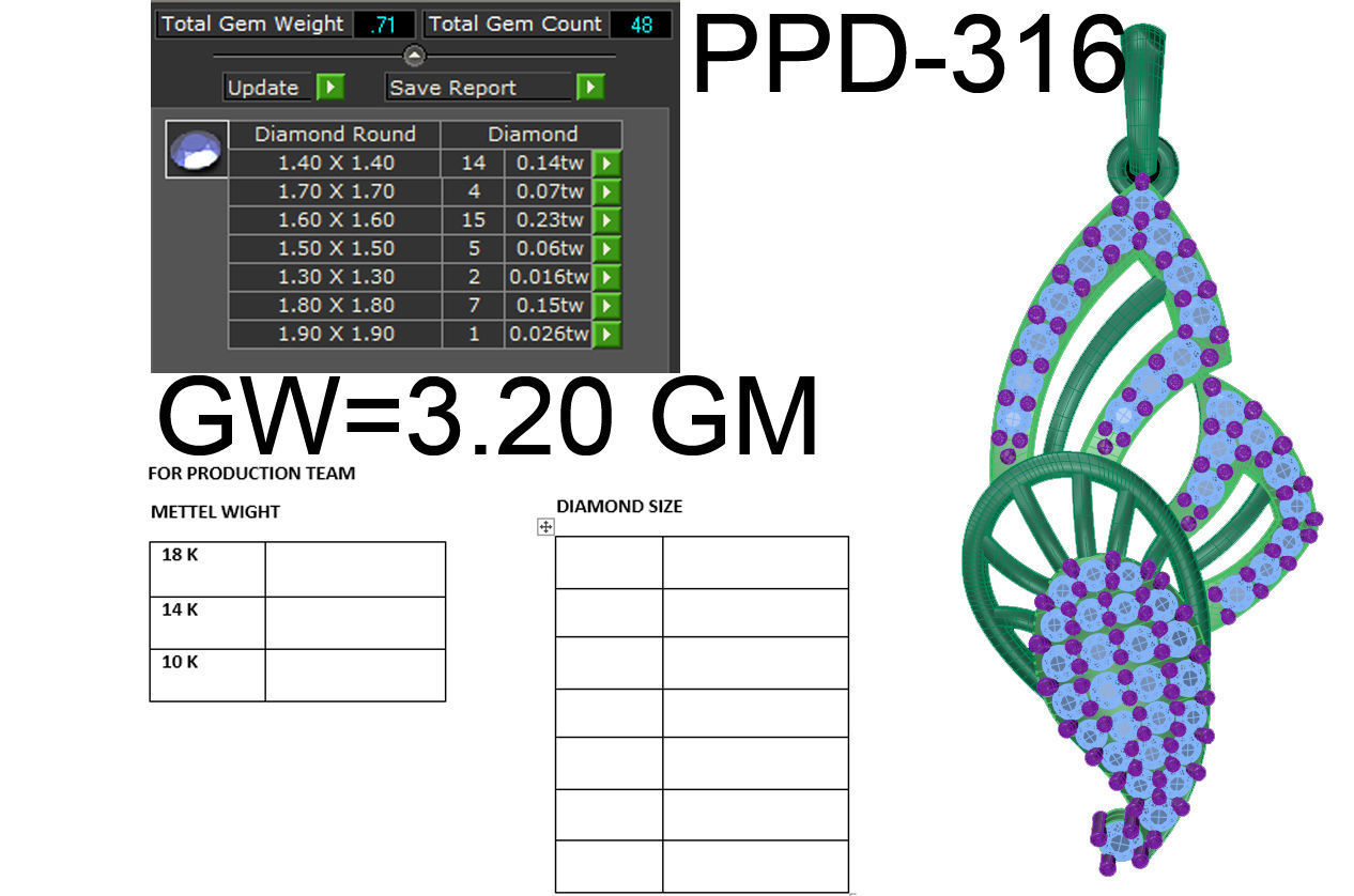 Women pendant 3dm render detail 3D print model 3D print model_6