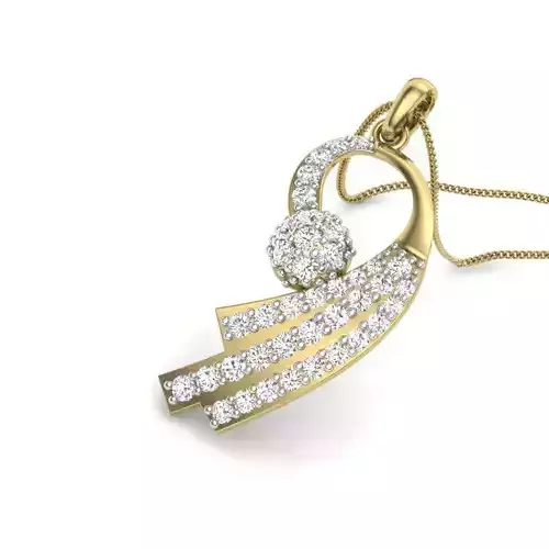 Women pendant 3dm render detail 3D print model