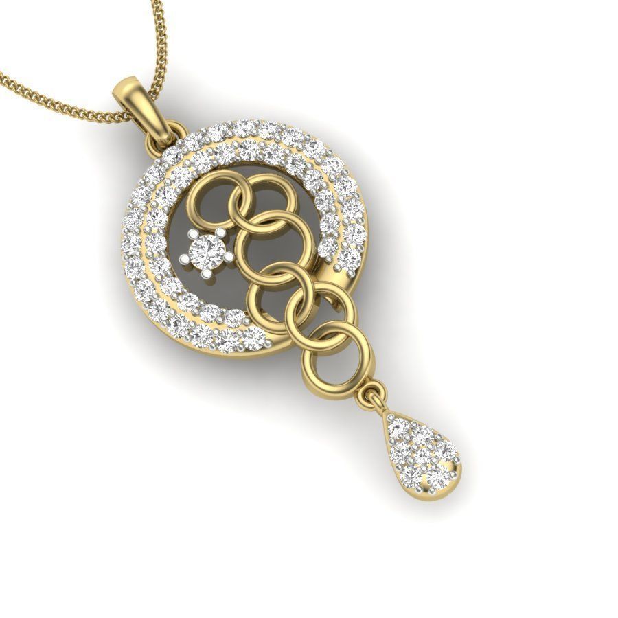 Women pendant 3dm render detail 3D print model 3D print model_4