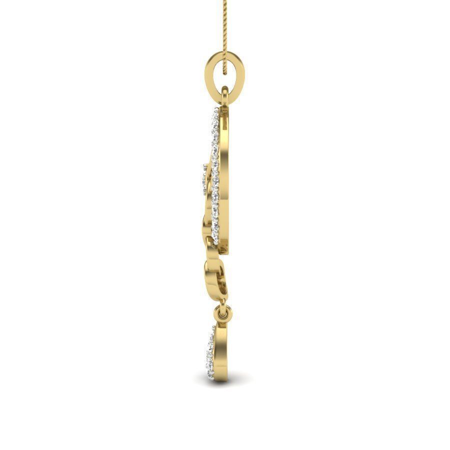Women pendant 3dm render detail 3D print model 3D print model_5