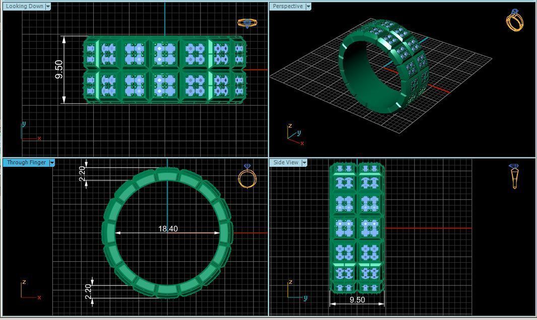 Ring Band R 0029 3D print model_6