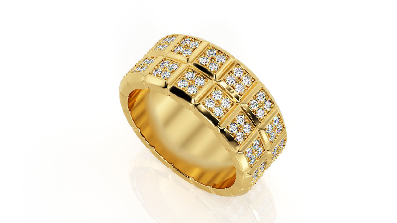 Ring Band R 0029 3D print model_3