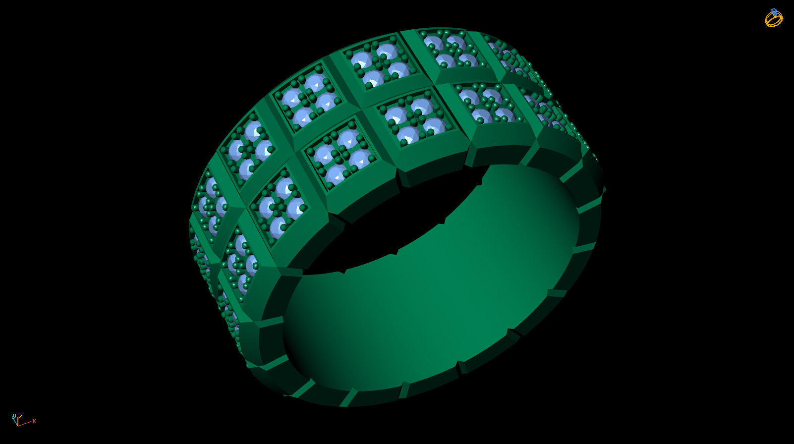 Ring Band R 0029 3D print model_10