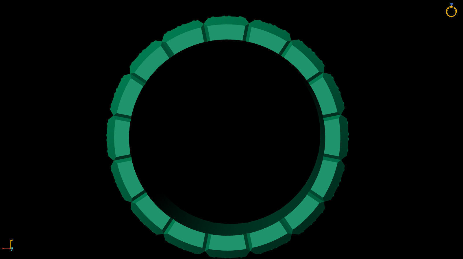 Ring Band R 0029 3D print model_12