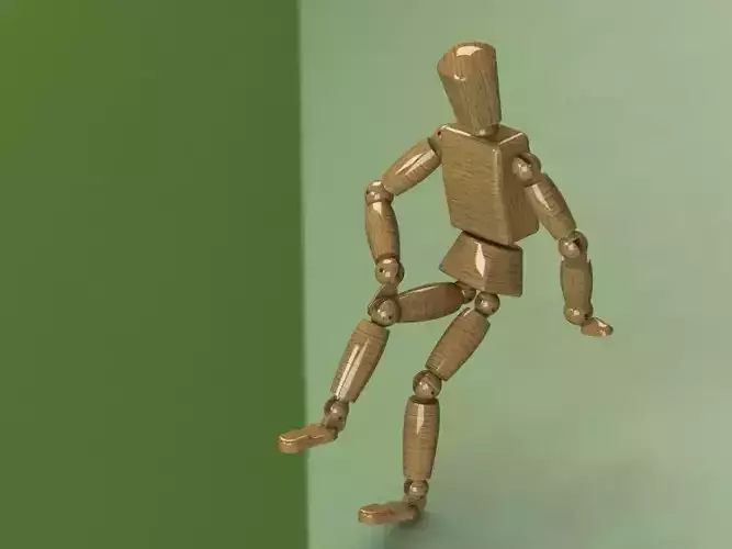 Wooden model mannequin