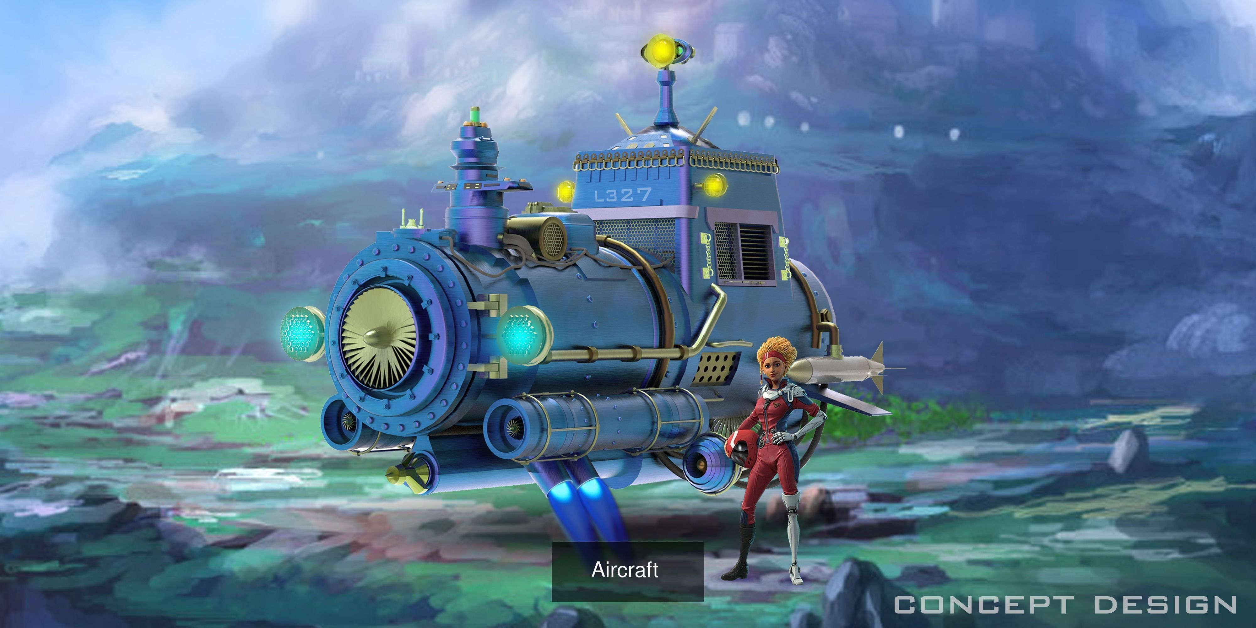 Spaceship Concept 3D Model Collection_2