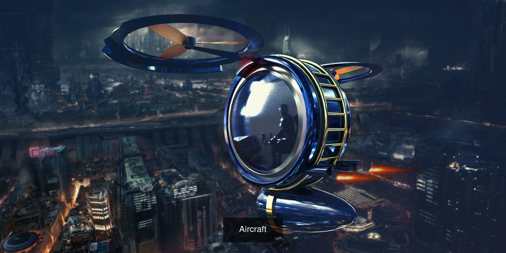 Spaceship Concept 3D Model Collection_1