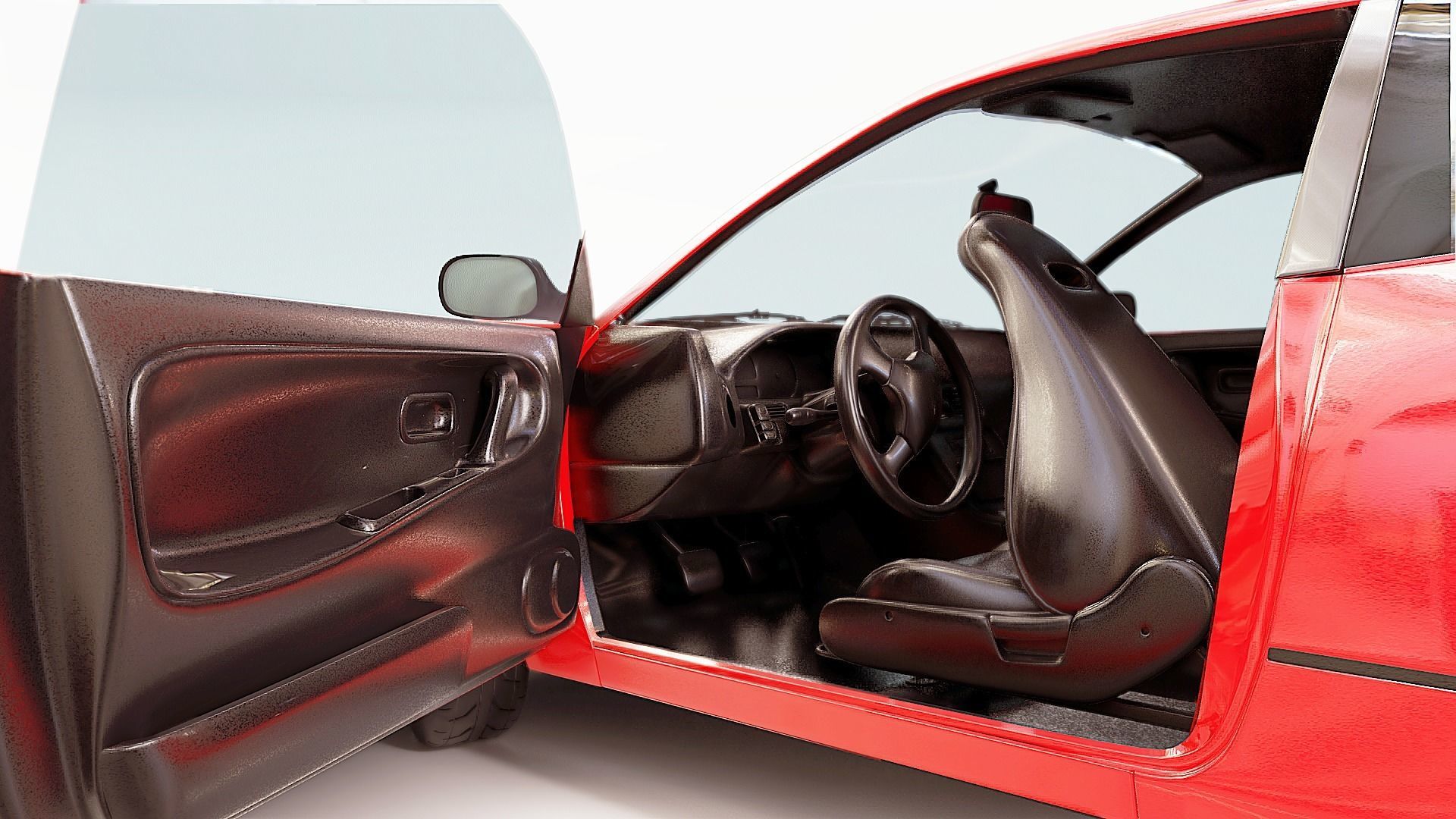 1991 Nissan S13 240SX Fully Rigged 3D model_14