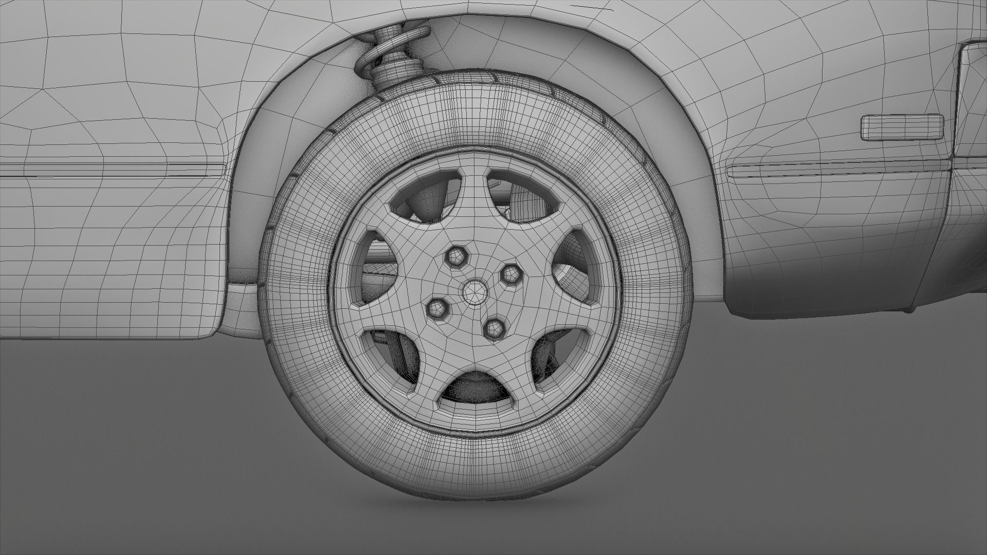 1991 Nissan S13 240SX Fully Rigged 3D model_26