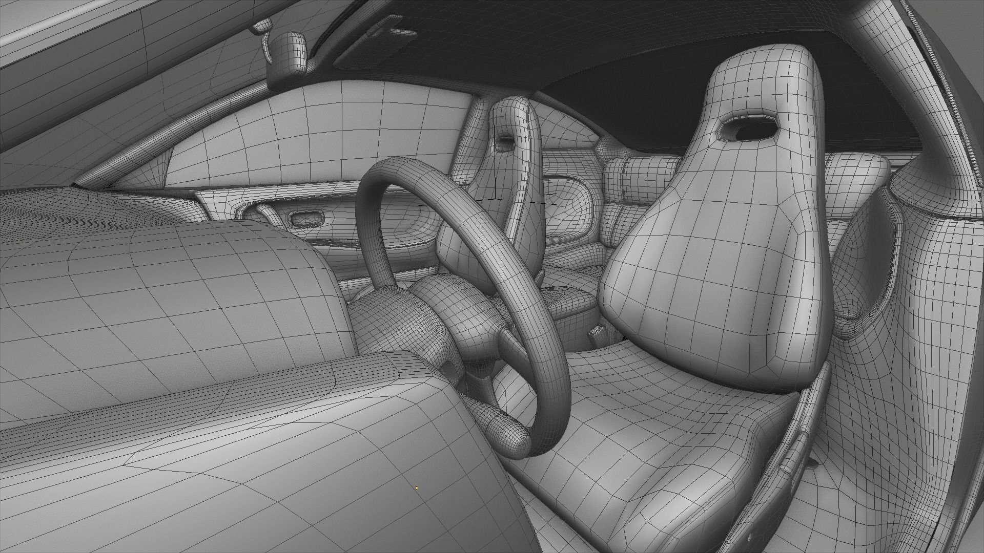 1991 Nissan S13 240SX Fully Rigged 3D model_29