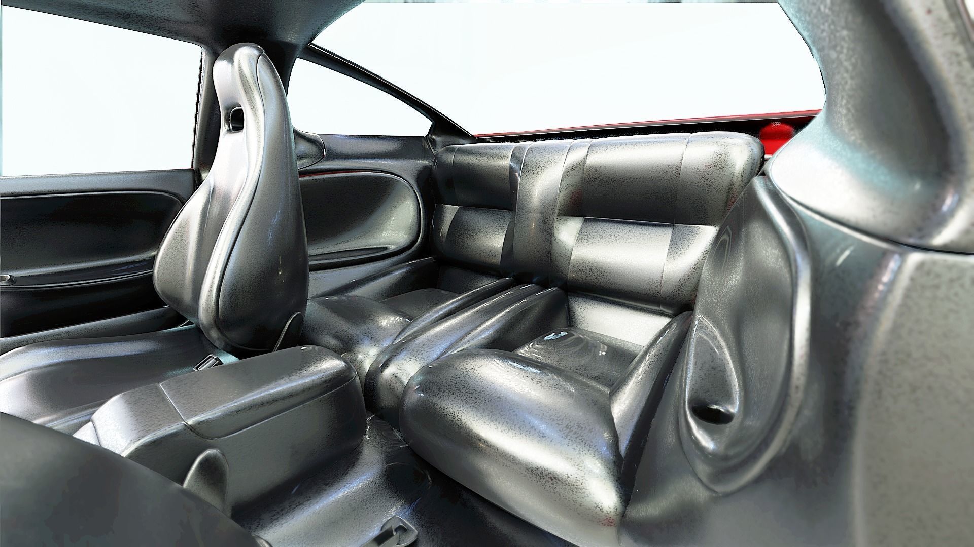 1991 Nissan S13 240SX Fully Rigged 3D model_13