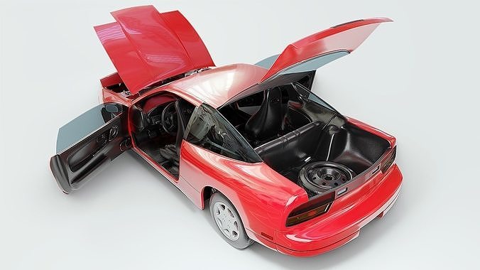 1991 Nissan S13 240SX Fully Rigged 3D model